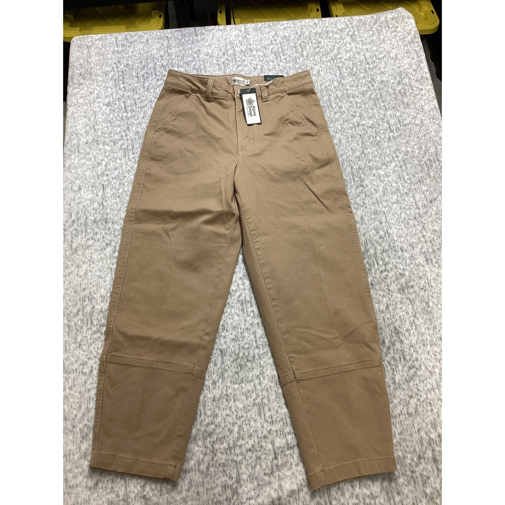 Alpine Design Womens Barrel Pant Sahara Sand High Rise‎ Crop Tan ADW24905 Size 6